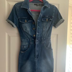 Fashion Nova Denim Dress - S